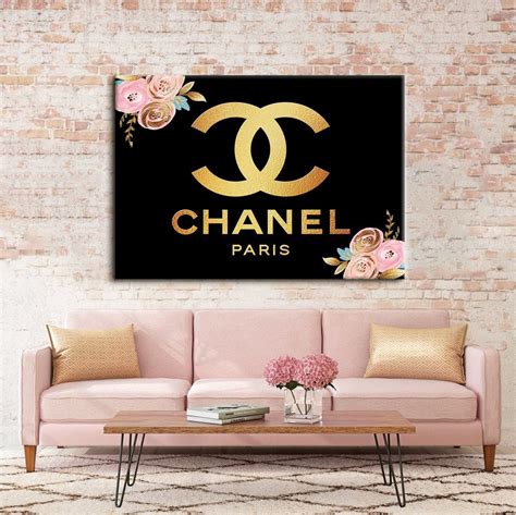 chanel art canvas|free printable Chanel wall art.